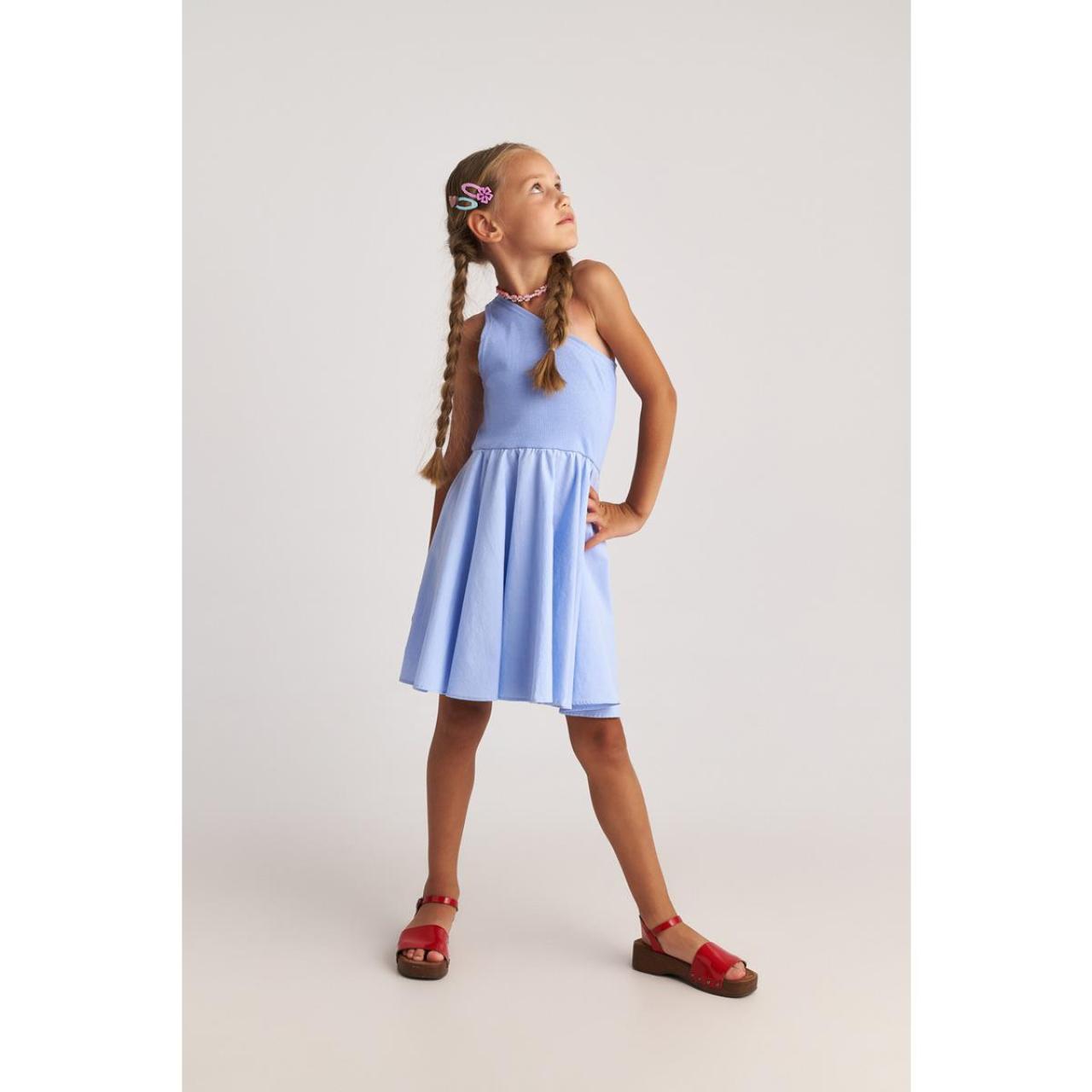 Φόρεμα υφασμάτινο κορίτσι two in a castle-T7194-Blue
