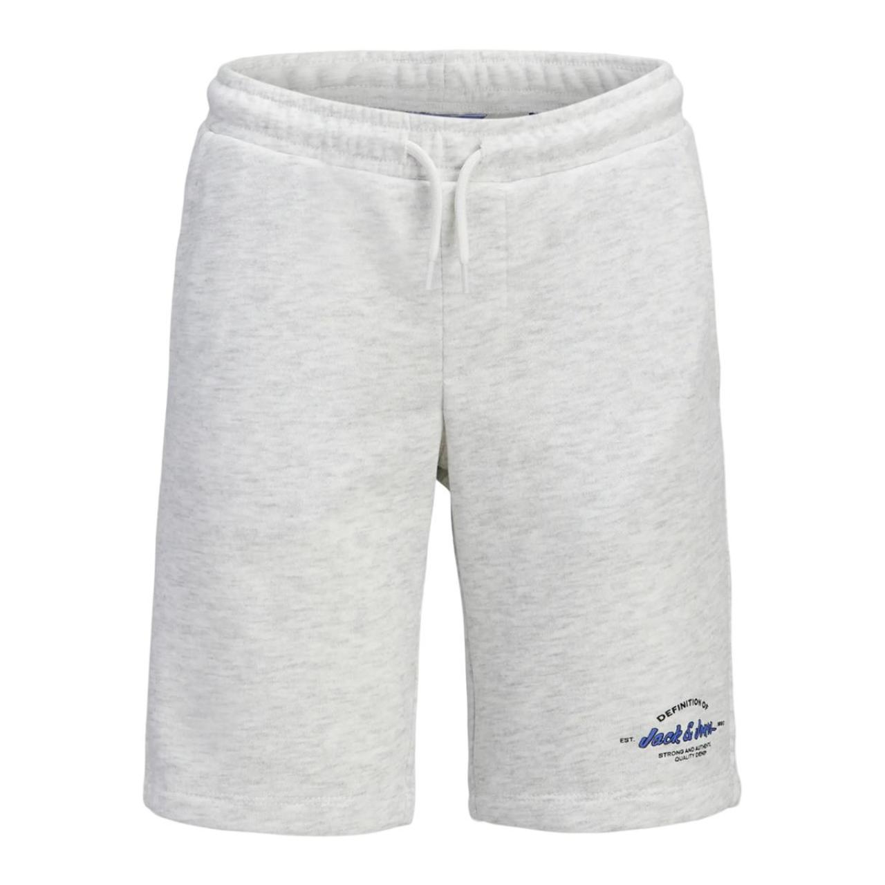 Βερμούδα φούτερ αγόρι Jack & Jones-12292137-White Melange