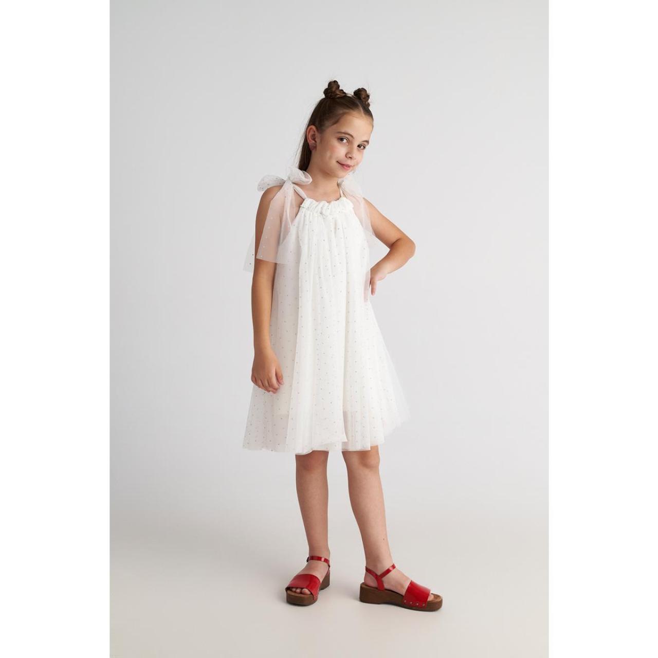 Φόρεμα τούλι κορίτσι two in a castle-T7257-White