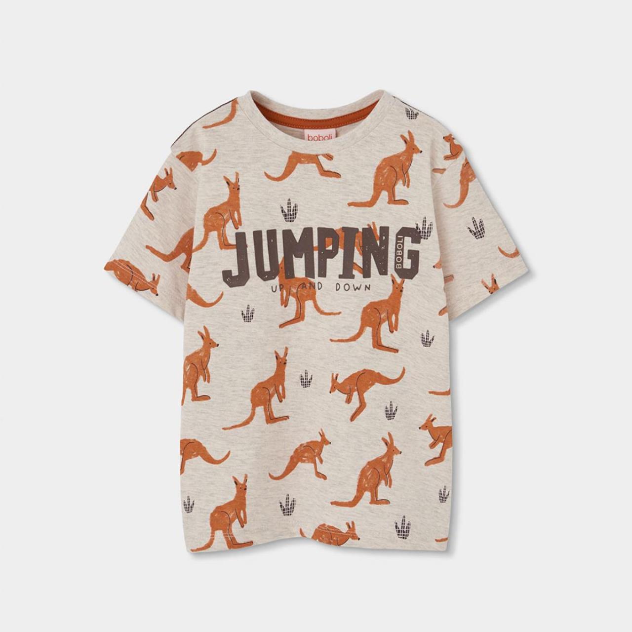 Μπλούζα μακό αγόρι Boboli-533078-9866-Beige