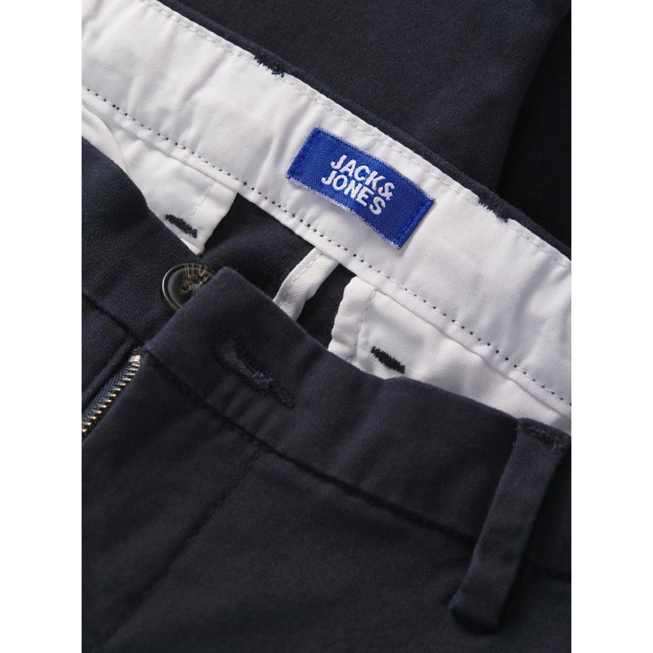 Βερμούδα υφασμάτινη chino αγόρι Jack & Jones-12289193-Dark Navy