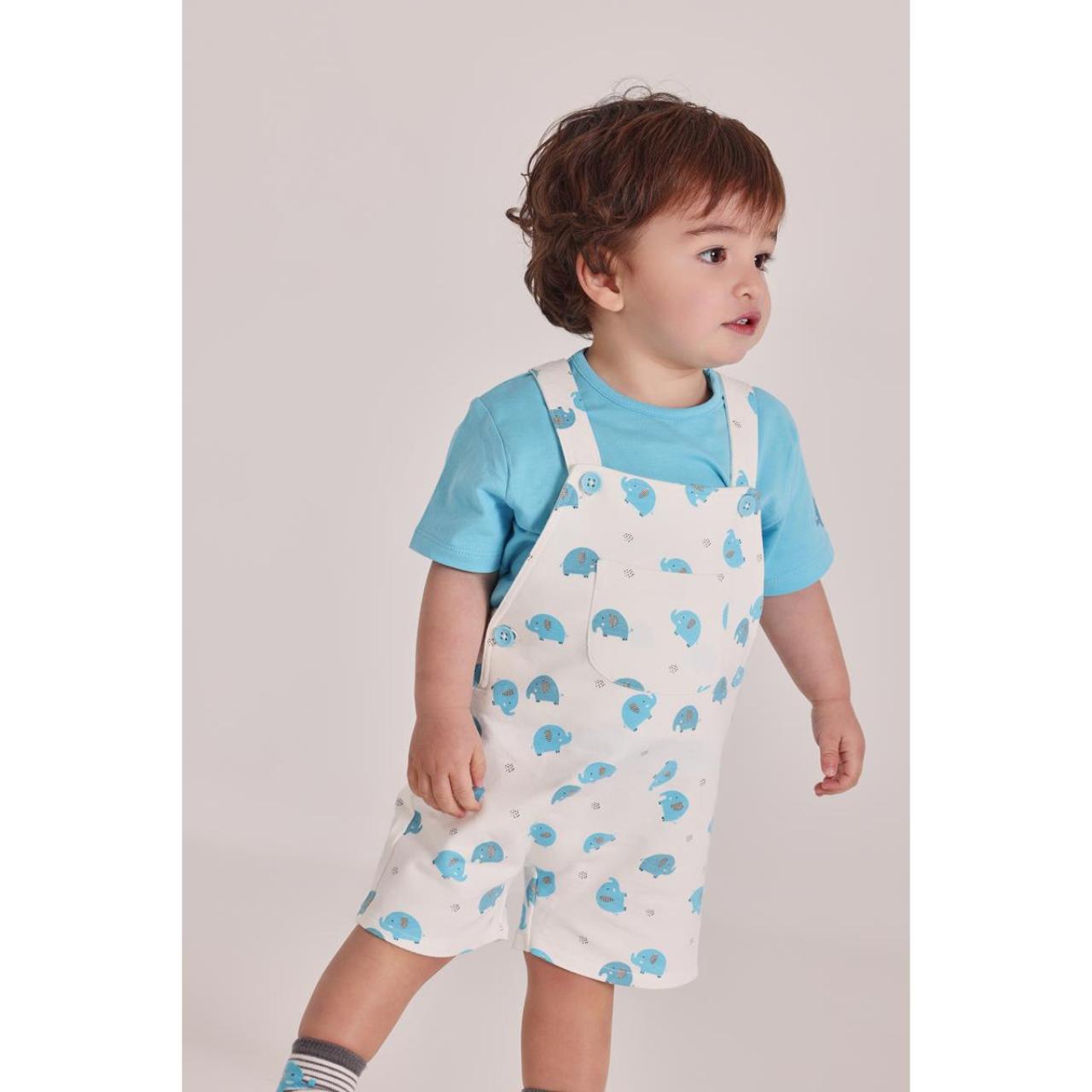 Σετ σαλοπέτα μπεμπέ αγόρι Boboli-213028-9834-White