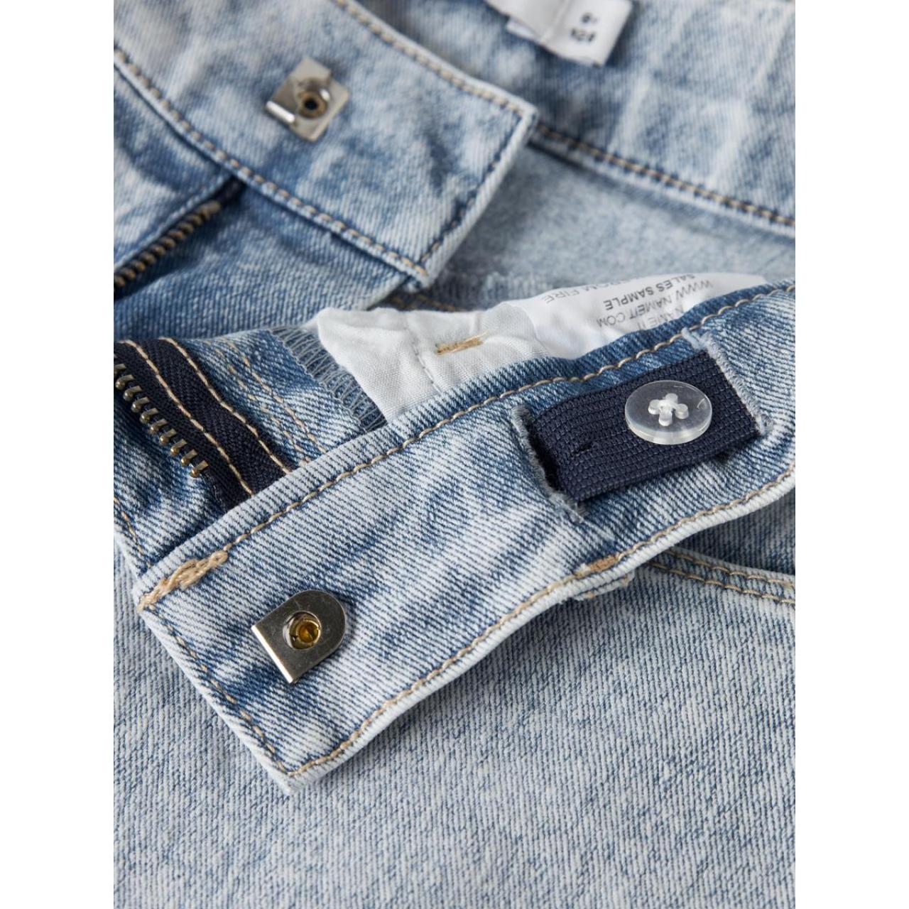 Σορτς τζιν κορίτσι name it-13197313-Light Blue Bleached Denim φωτογραφία