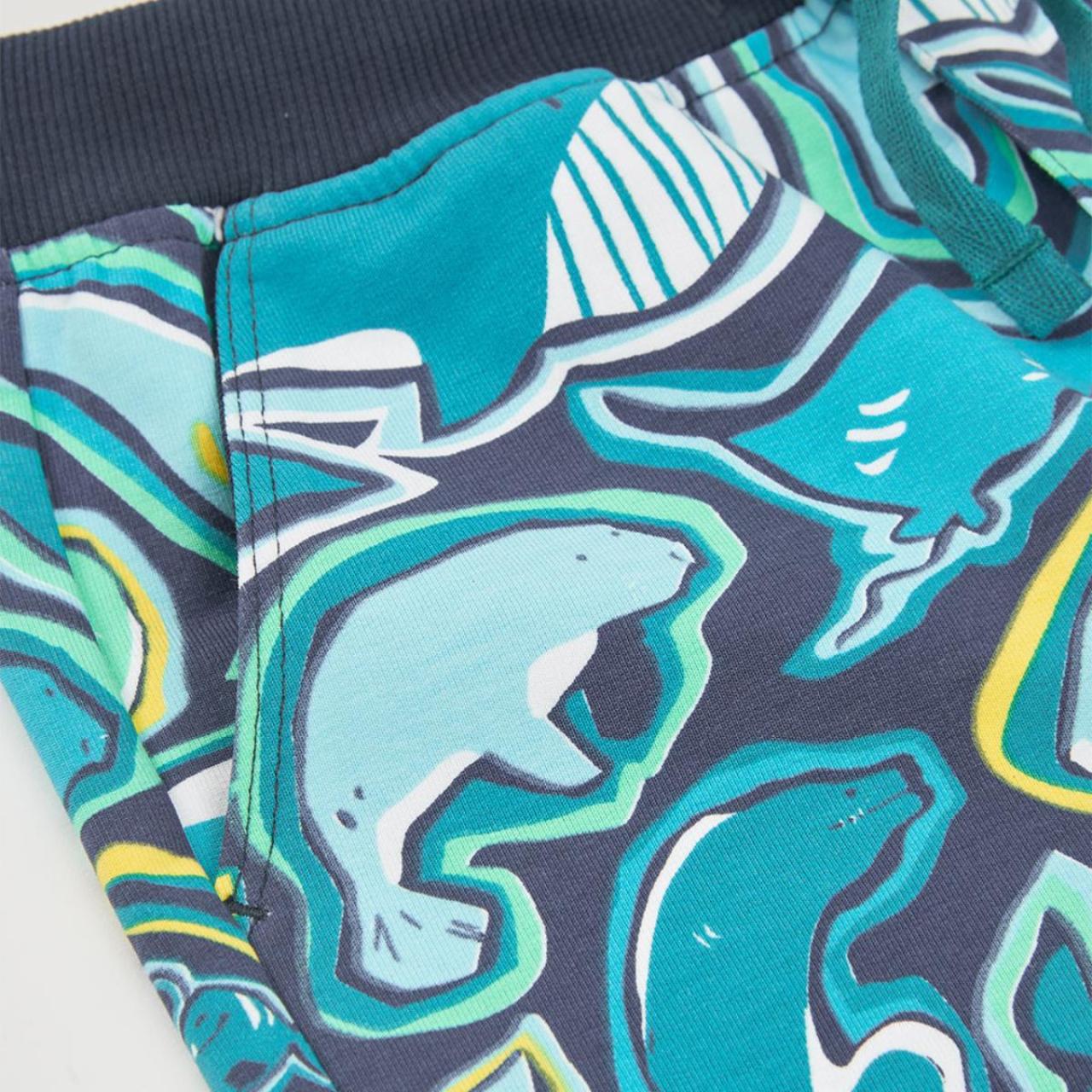 Βερμούδα φούτερ αγόρι Boboli-543057-9868-Blue φωτογραφία