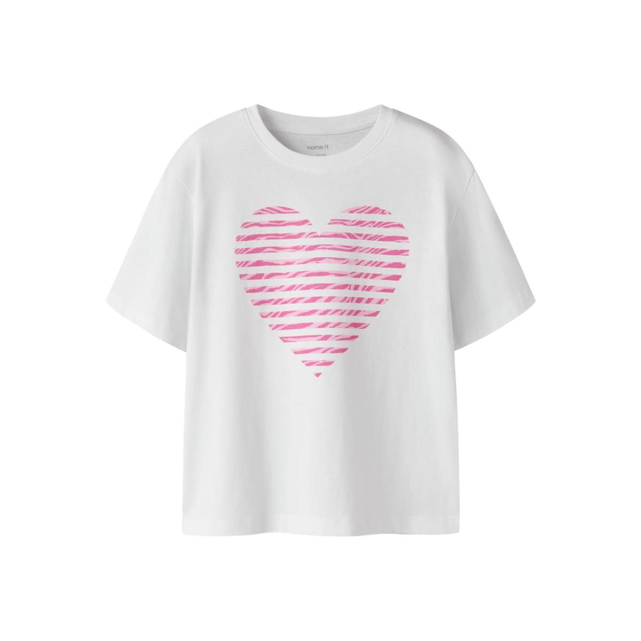 Μπλούζα μακό κορίτσι name it-13254496-Bright White/Zebra Heart