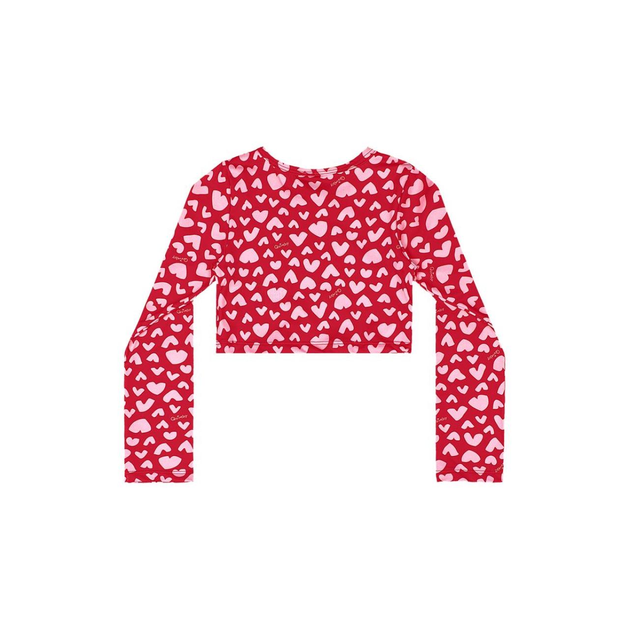 Μαγιό μπικίνι μπλούζα UV50+ κορίτσι Gloss-2624/34684/Red