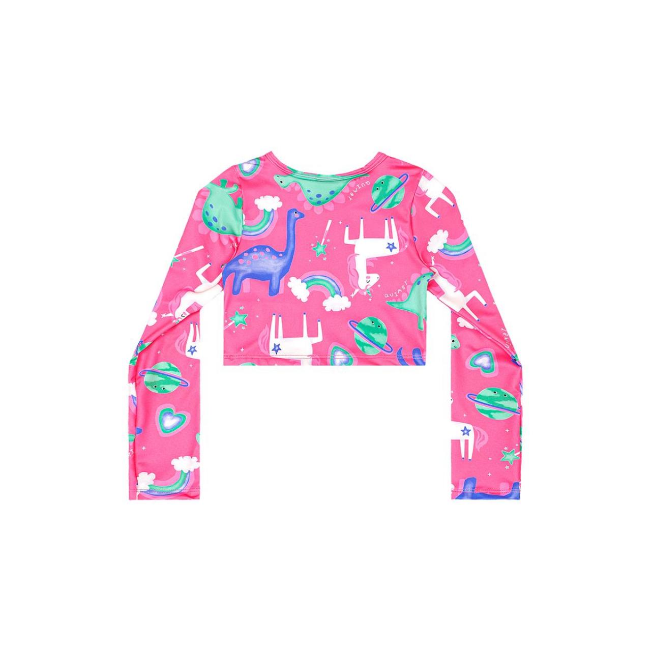 Μαγιό μπικίνι μπλούζα UV50+ κορίτσι Gloss-2624/34684/Fuchsia