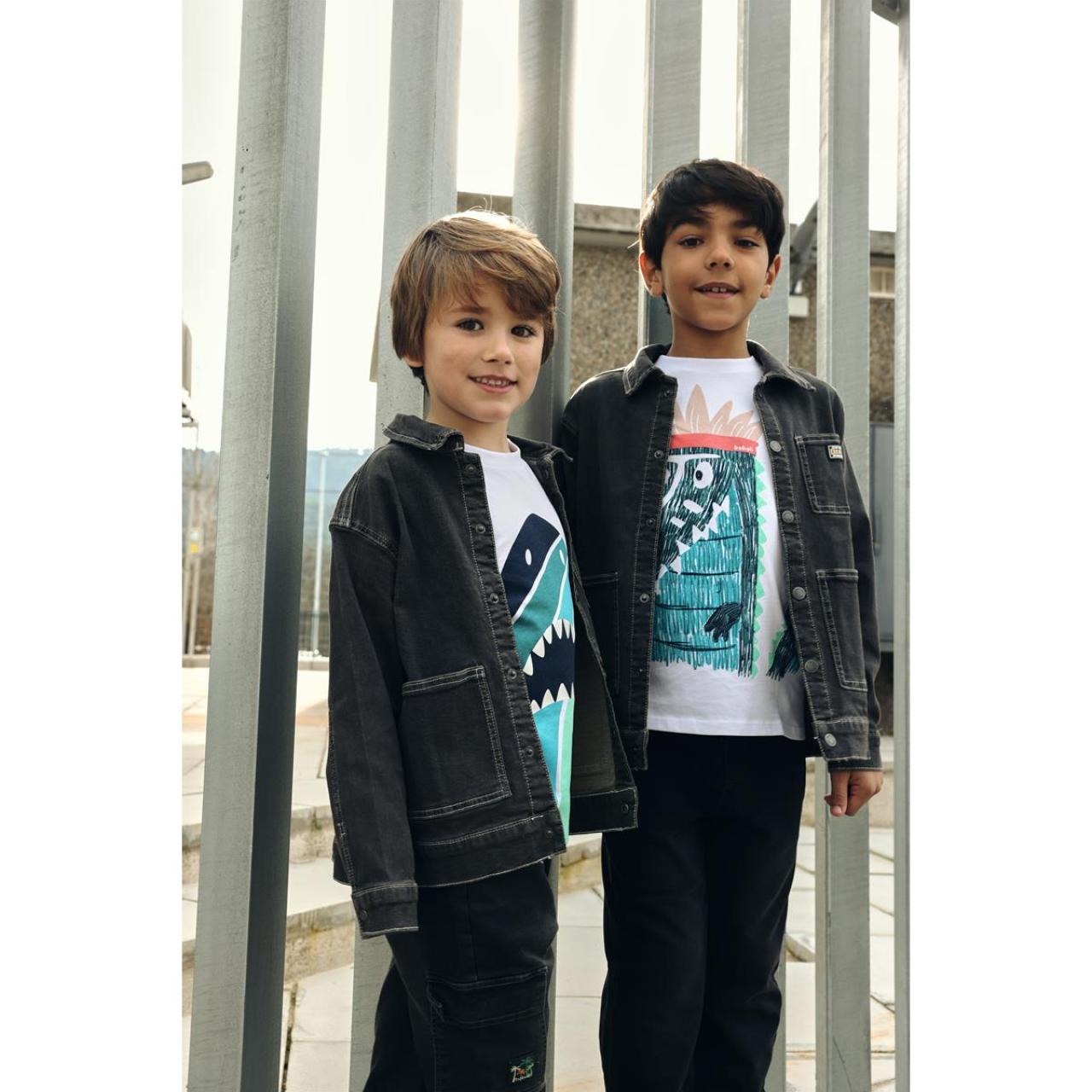 Μπουφάν τζιν αγόρι Boboli-603111-Grey