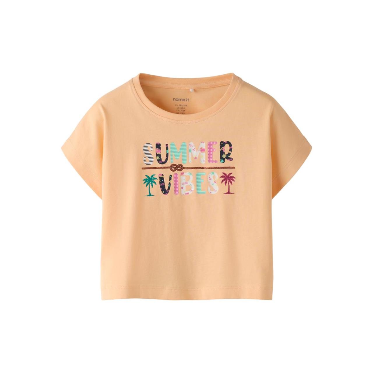 Μπλούζα μακό crop κορίτσι name it-13253439-Peach Fuzz