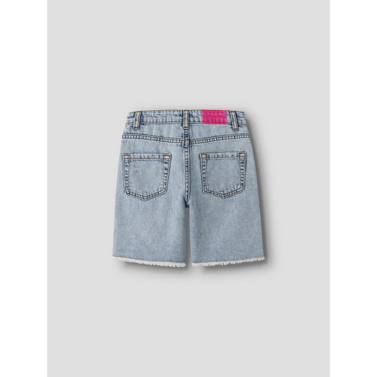 Βερμούδα τζιν κορίτσι name it-13240207-Light Blue Bleached Denim φωτογραφία