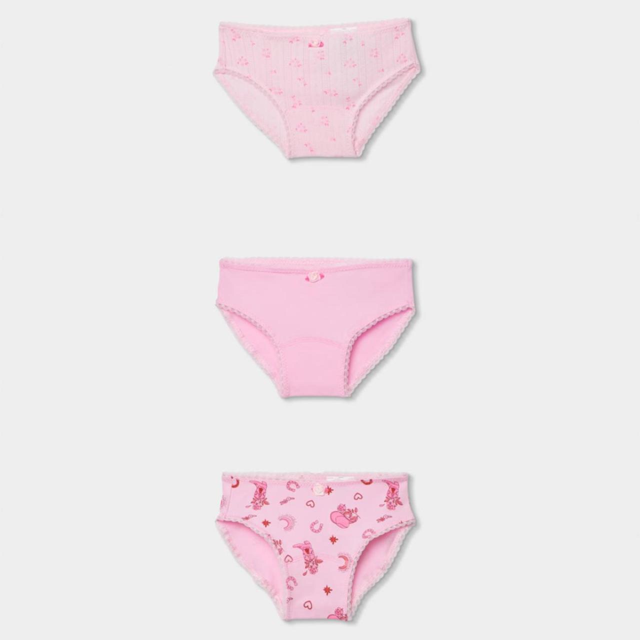 Εσώρουχα βρακάκια 3 pack κορίτσι Boboli-483027-9768-Pink