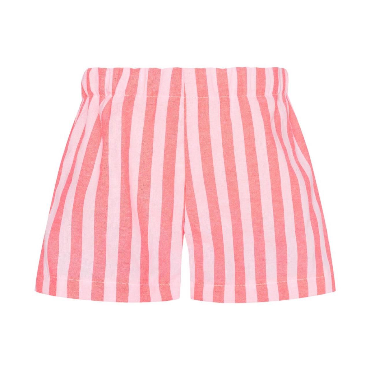 Σετ μπεμπέ υφασμάτινο με σορτς κορίτσι two in a castle-T7124-Striped φωτογραφία