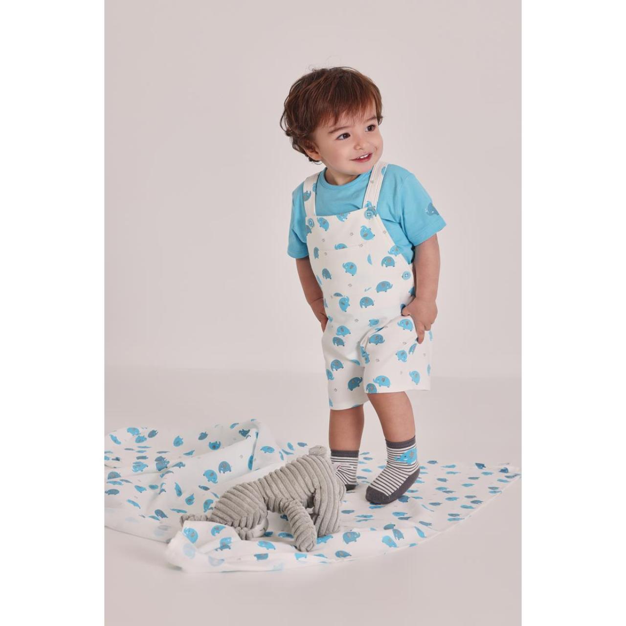 Σετ σαλοπέτα μπεμπέ αγόρι Boboli-213028-9834-White