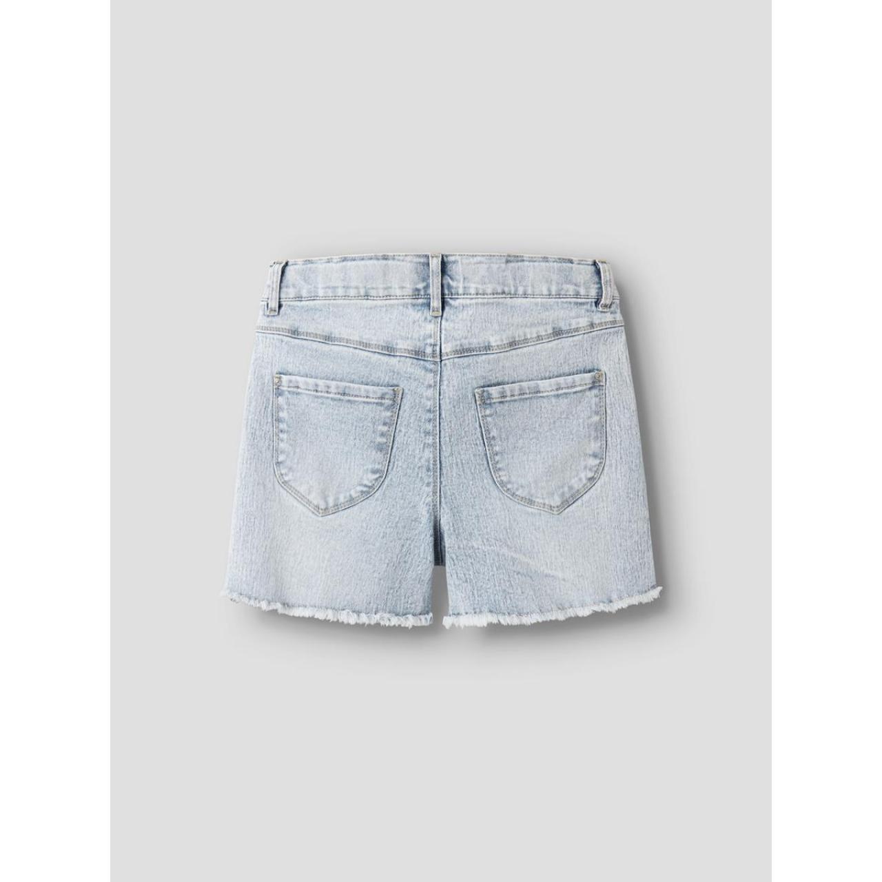 Σορτς τζιν κορίτσι name it-13197313-Light Blue Bleached Denim φωτογραφία