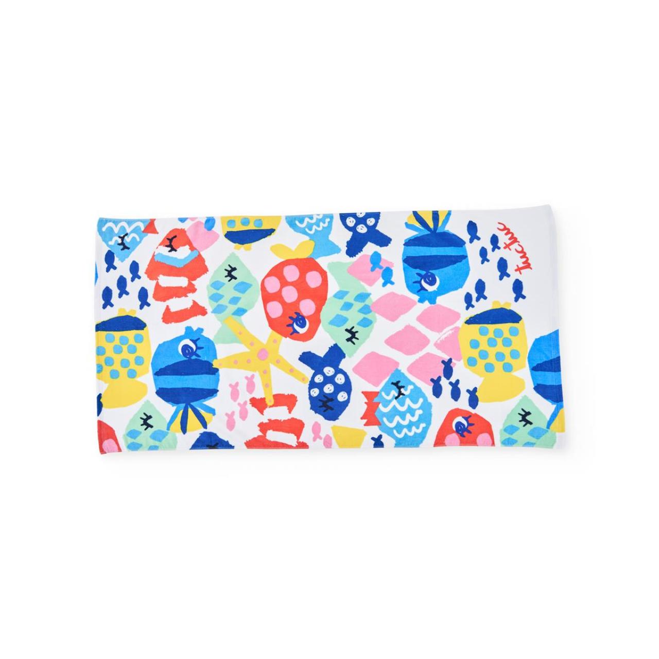 Πετσέτα παραλίας κορίτσι tuc tuc-11409165-White-150x75 cm