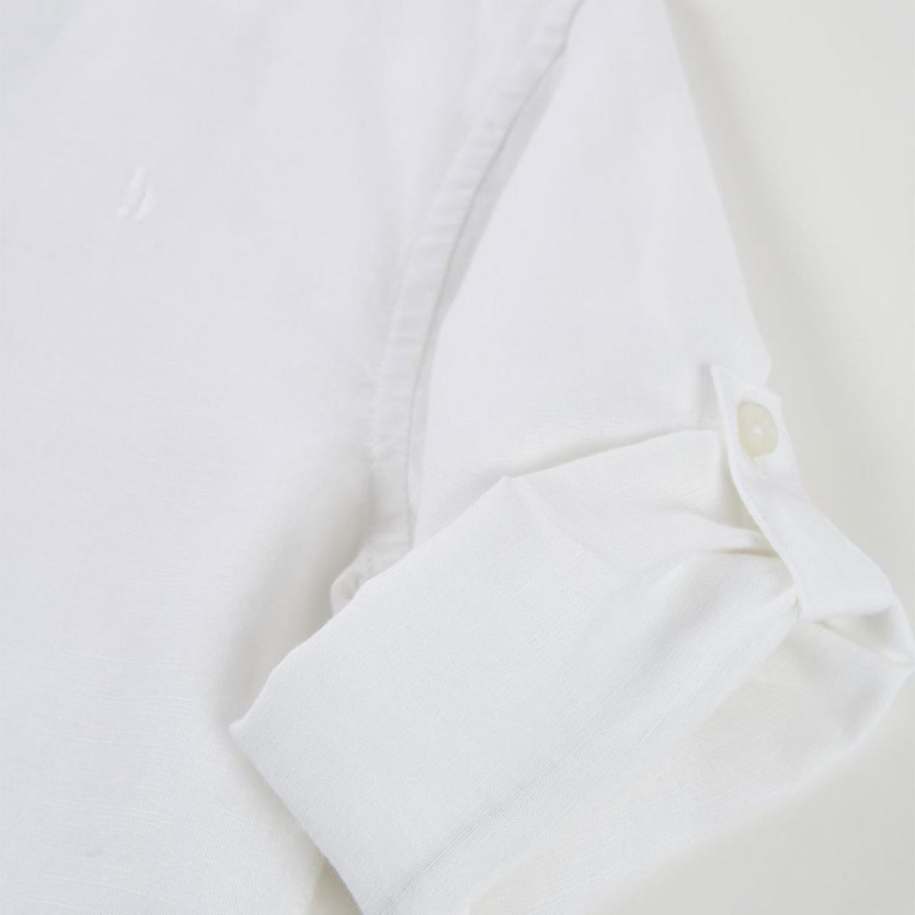 Πουκάμισο λινό αγόρι Boboli-863030-1100-White φωτογραφία