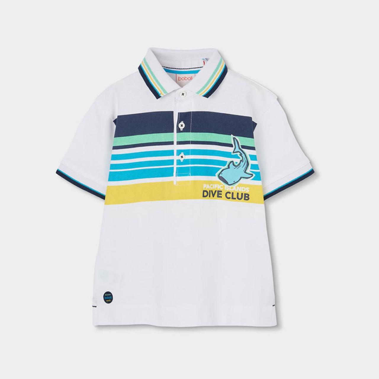 Μπλούζα πόλο πικέ αγόρι Boboli-543079-1100-White