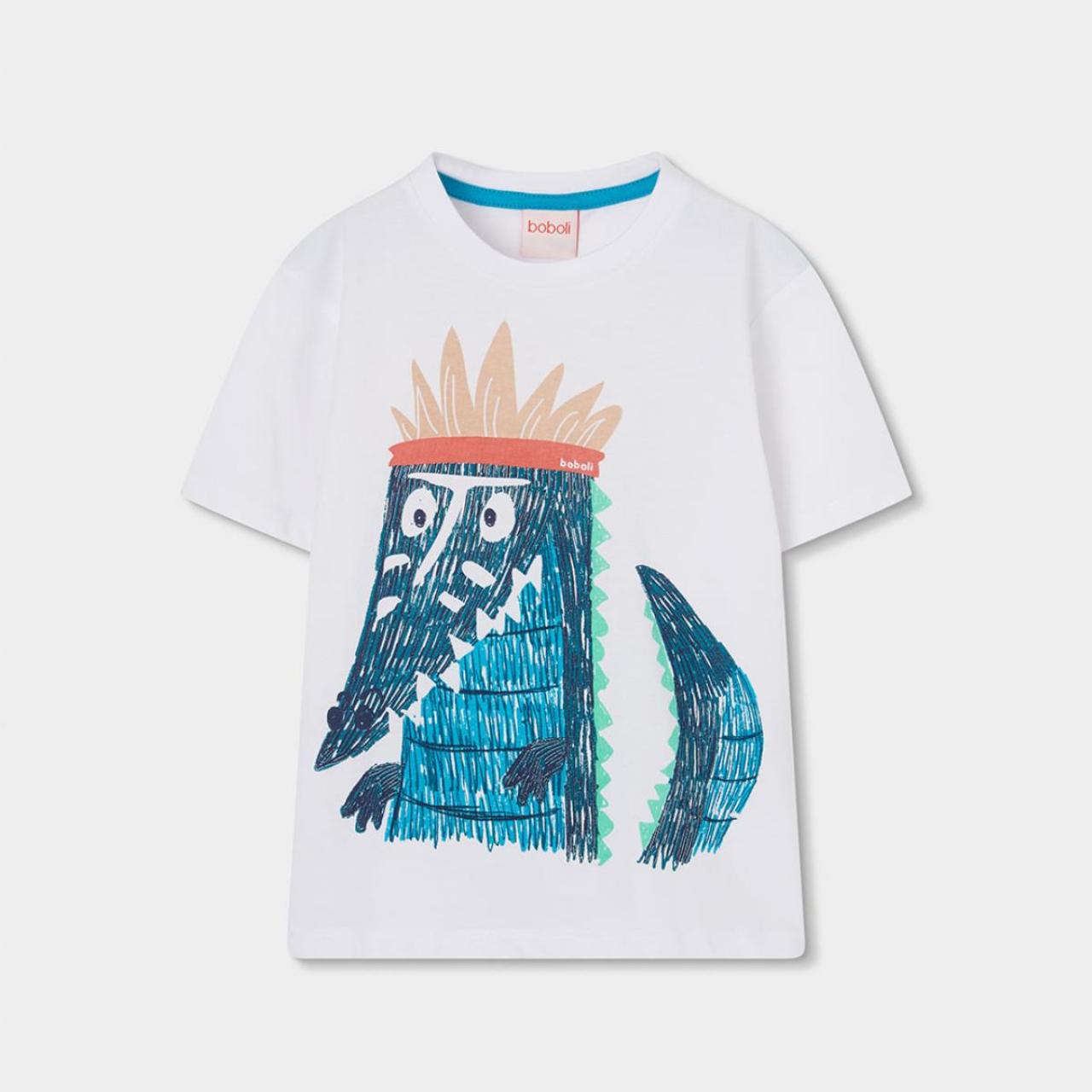 Μπλούζα μακό αγόρι Boboli-693020-1100-White