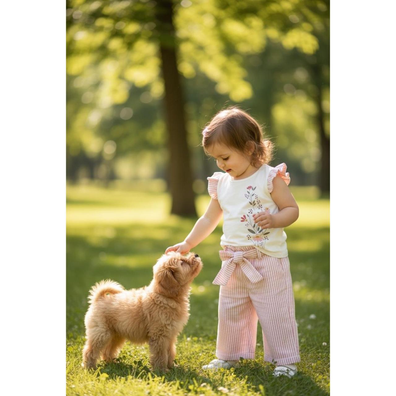 Σετ μπεμπέ υφασμάτινο κορίτσι Restart-26/10820-White