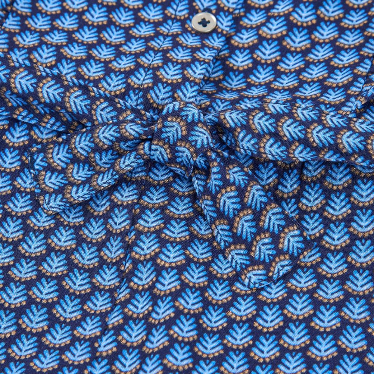 Φόρμα ολόσωμη υφασμάτινη κορίτσι Boboli-403052-9841-Blue φωτογραφία