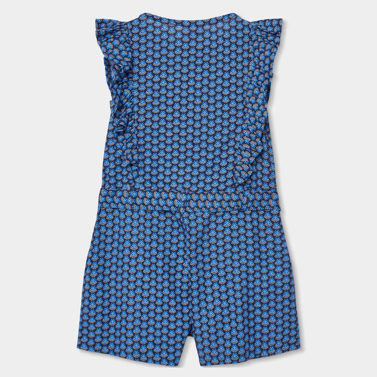 Φόρμα ολόσωμη υφασμάτινη κορίτσι Boboli-403052-9841-Blue φωτογραφία