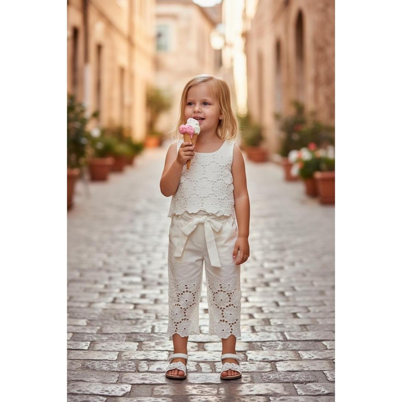 Σετ μπεμπέ υφασμάτινο κορίτσι Restart-26/10852-White