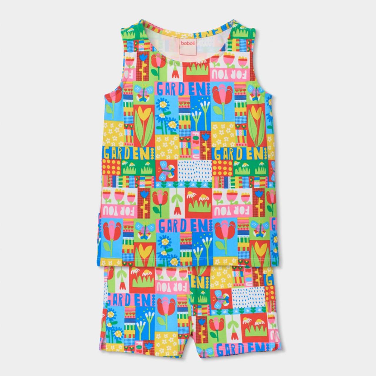 Πιτζάμα μακό κορίτσι Boboli-483049-9769-Multicolor