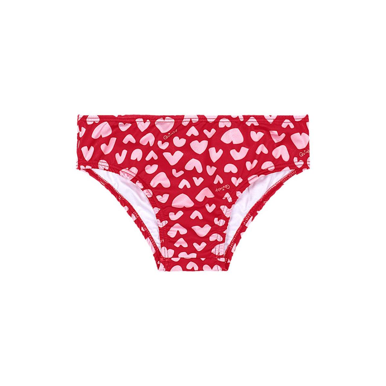 Μαγιό μπικίνι μπλούζα UV50+ κορίτσι Gloss-2624/34684/Red