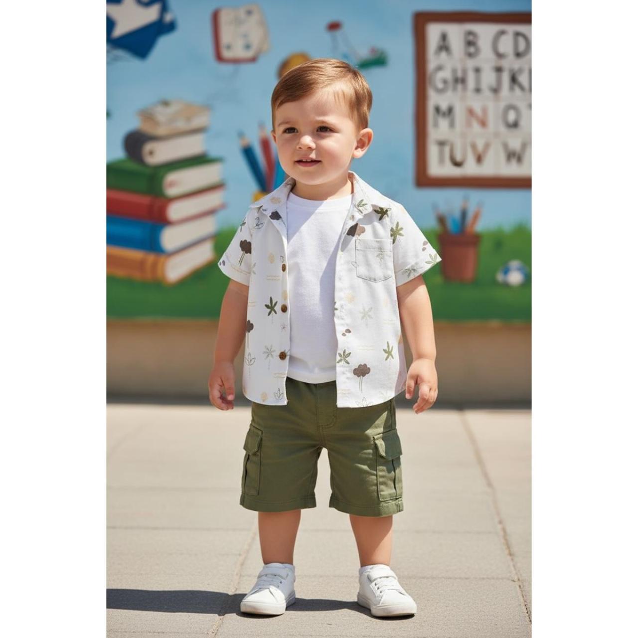 Σετ μπεμπέ 3 τεμαχίων αγόρι Restart-26/11236-White