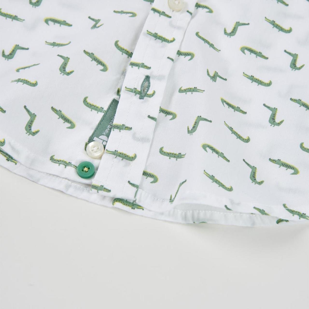 Πουκάμισο ποπλίνα αγόρι Boboli-813103-9871-White