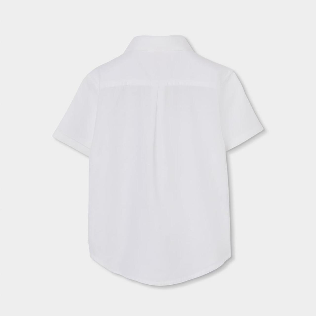 Πουκάμισο λινό αγόρι Boboli-873053-1100-White φωτογραφία