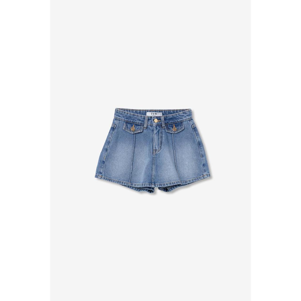Σορτς skort τζιν κορίτσι Tiffosi-10065235-C10-Blue Denim