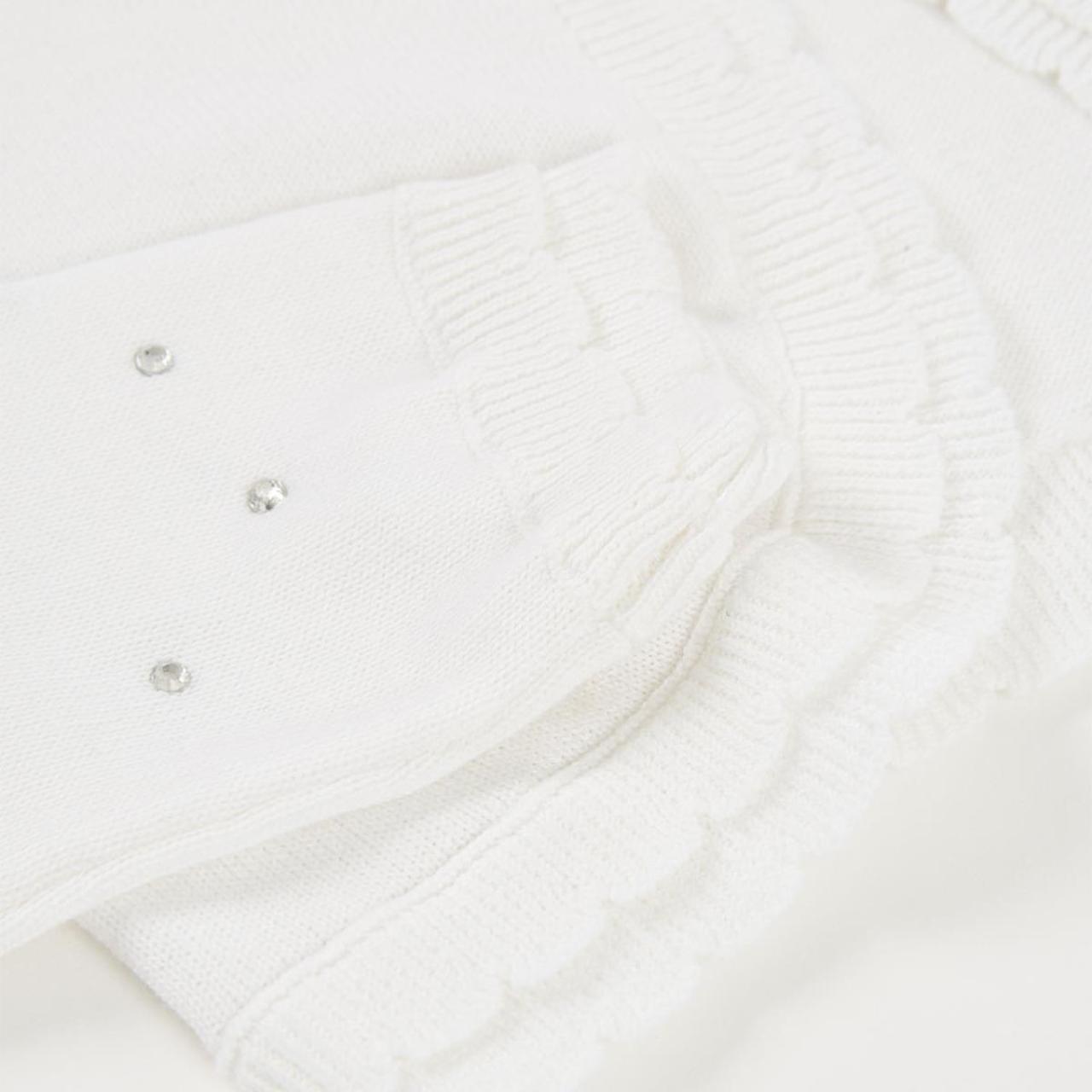 Ζακέτα πλεκτή κορίτσι Boboli-743037-1100-White φωτογραφία