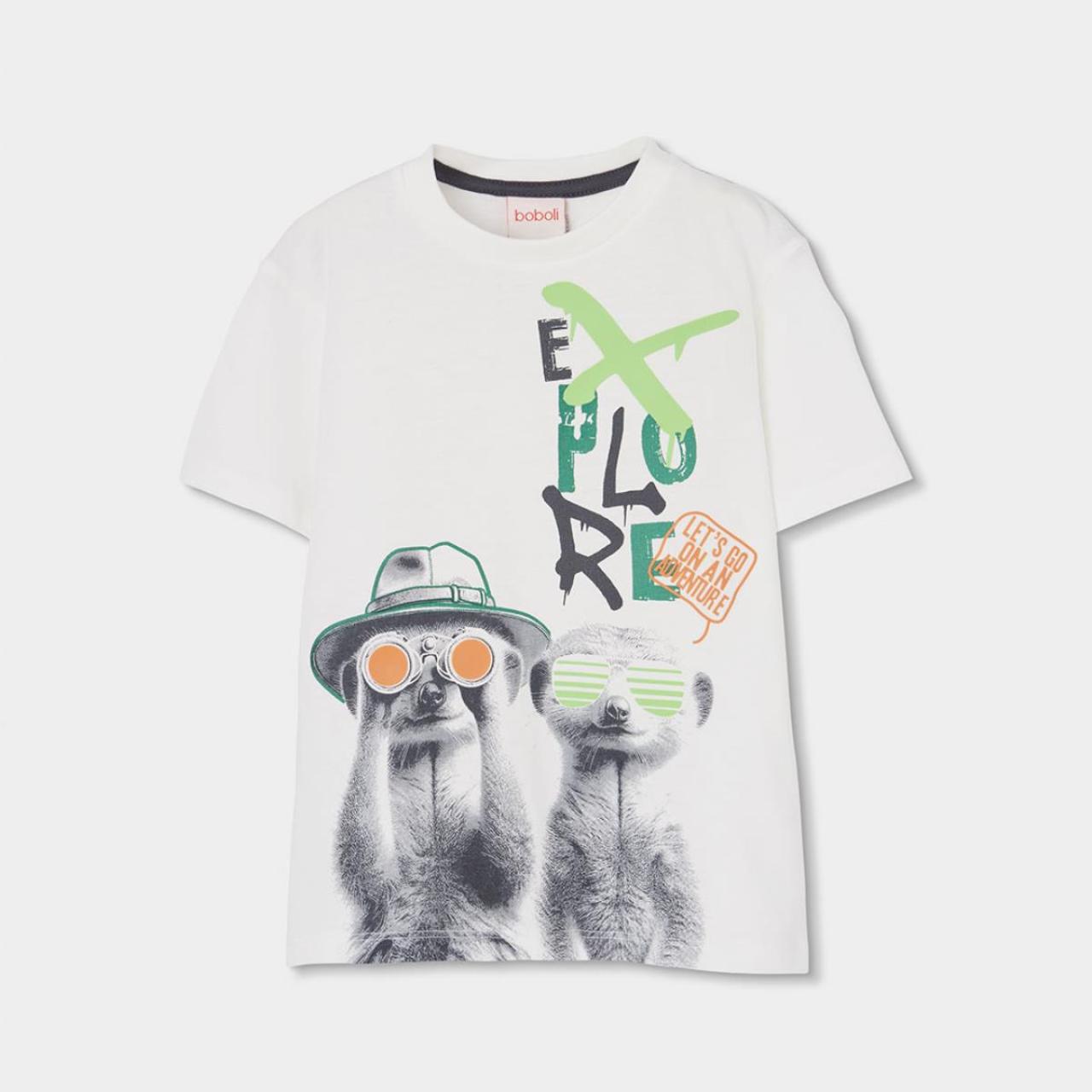 Μπλούζα μακό αγόρι Boboli-513144-1111-White