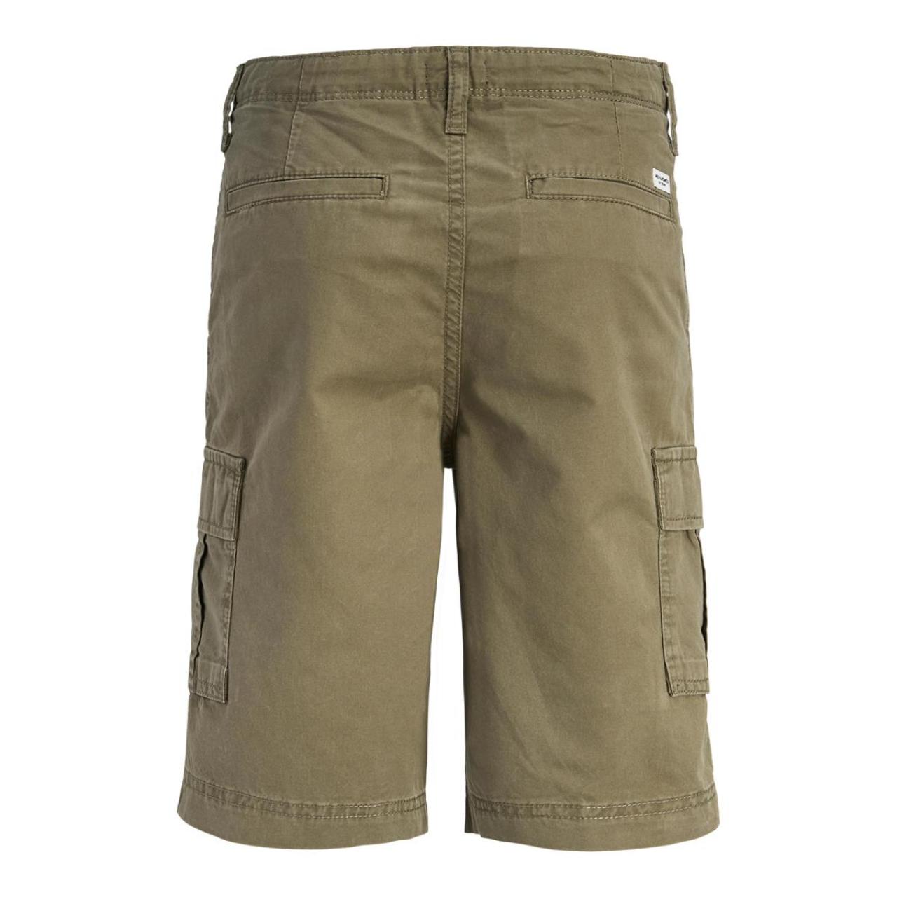 Βερμούδα υφασμάτινη cargo αγόρι Jack & Jones-12292765-Olive Night