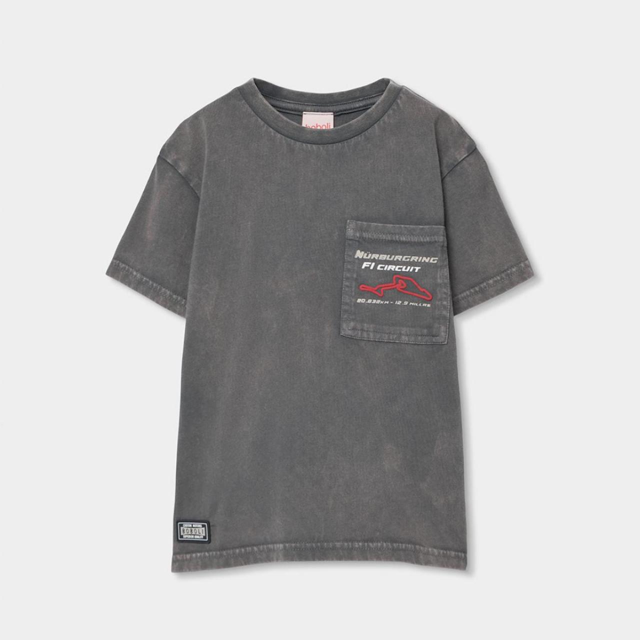 Μπλούζα μακό αγόρι F1 Nurburgrin Boboli-603032-8116-Grey