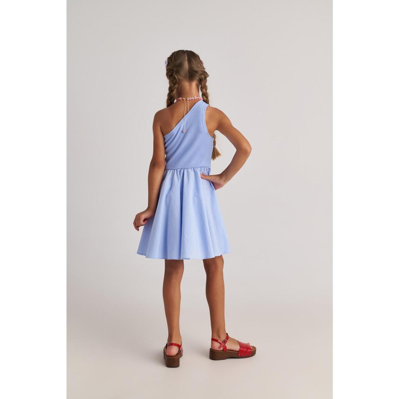 Φόρεμα υφασμάτινο κορίτσι two in a castle-T7194-Blue