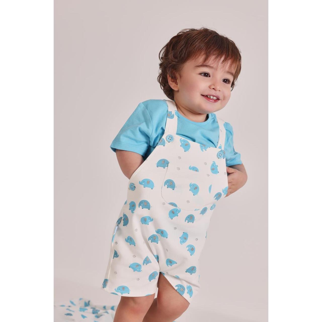 Σετ σαλοπέτα μπεμπέ αγόρι Boboli-213028-9834-White