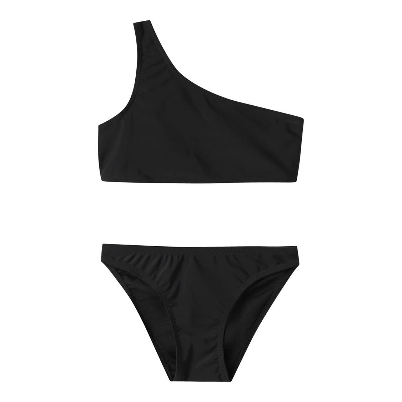 Name it Μπικίνι Κορίτσι LMTD Ασύμμετρο One Shoulder Μαύρο