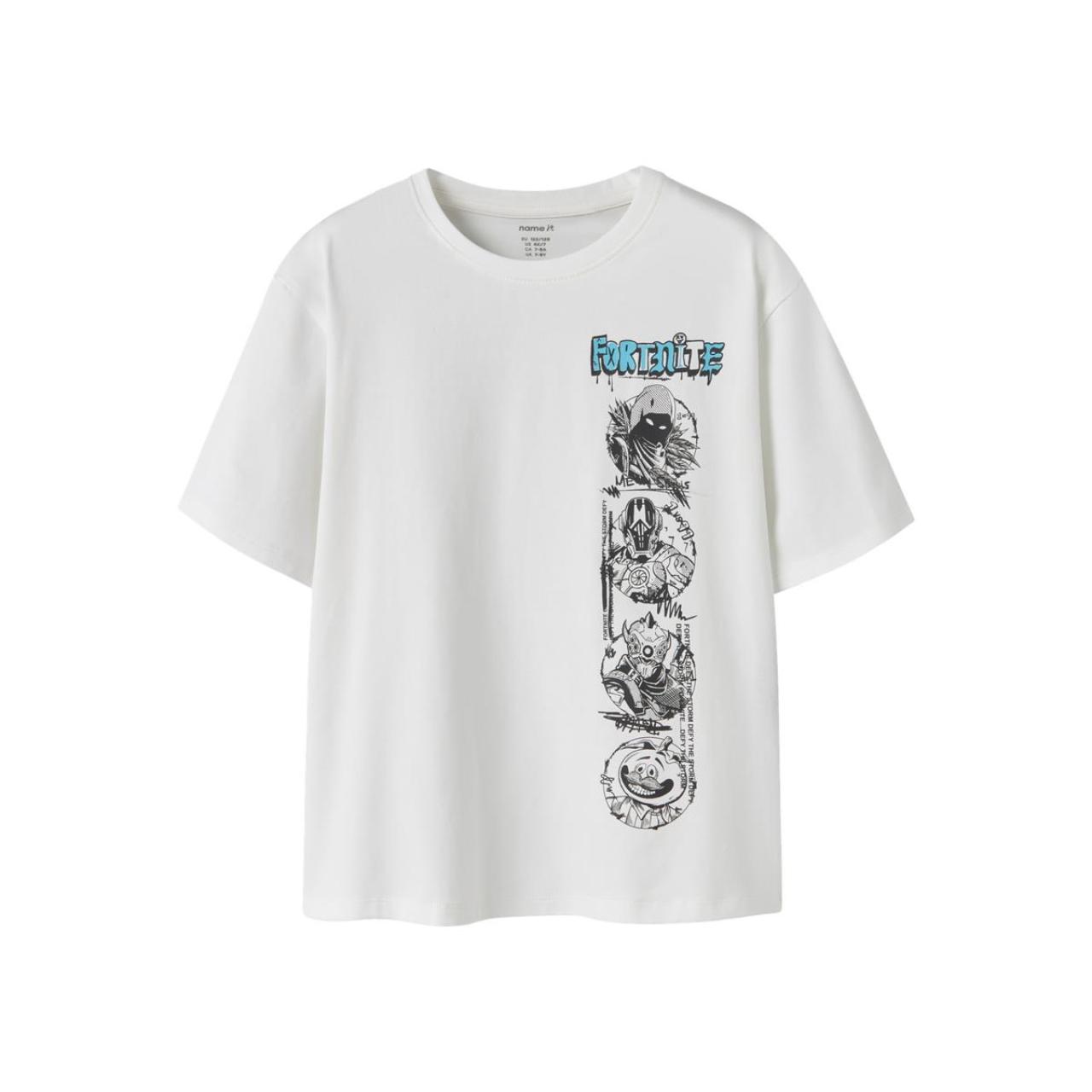 Μπλούζα μακό αγόρι FORTNITE name it-13254198-Bright White
