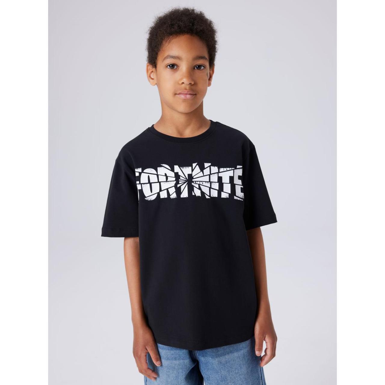 Μπλούζα μακό αγόρι FORTNITE name it-13252224-Black
