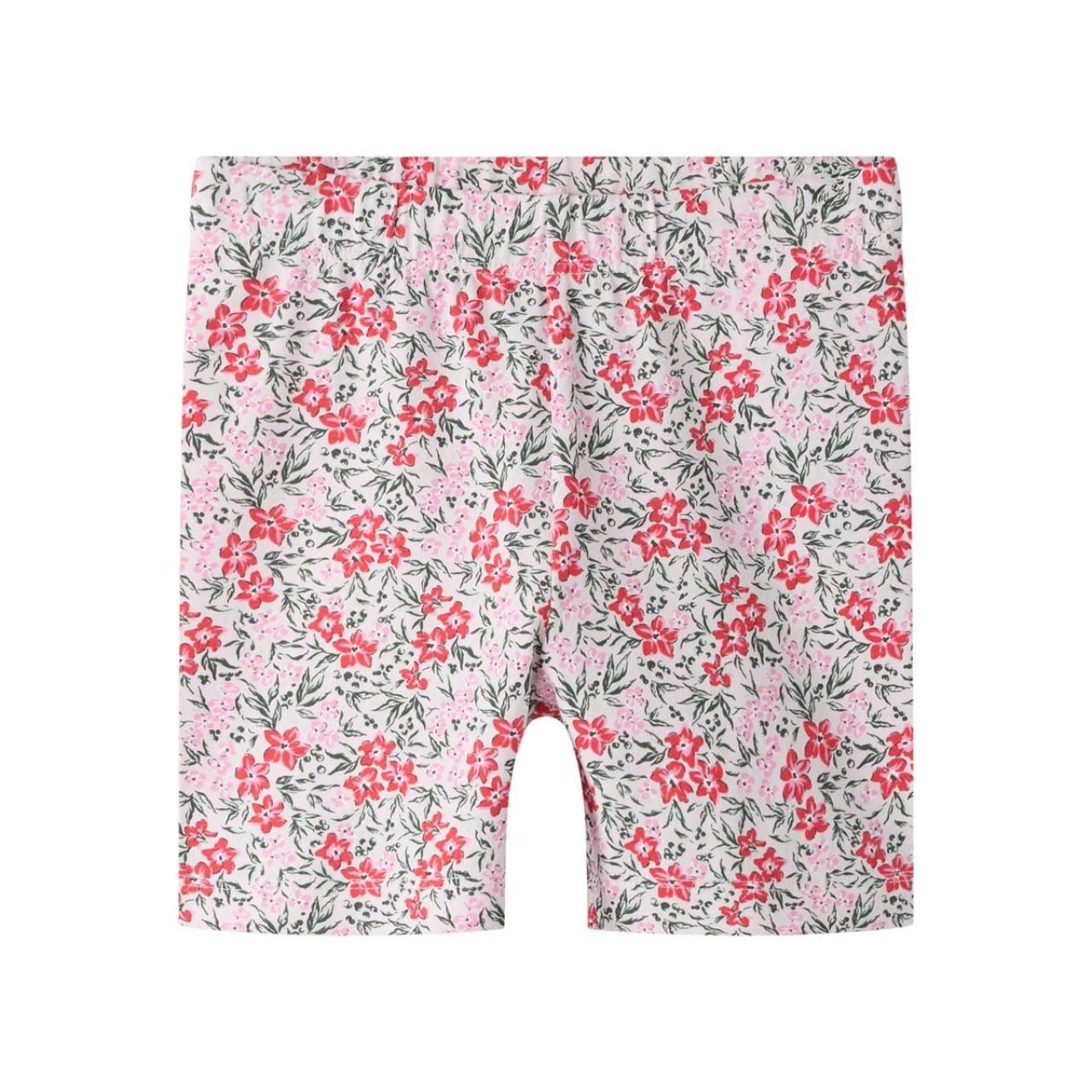 Ποδηλατικό κολάν κορίτσι floral name it ροζ
