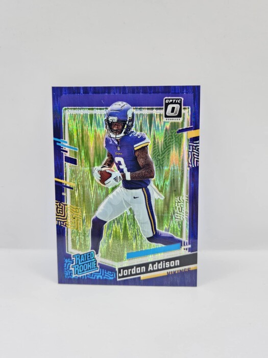 2023 Panini Donruss Optic Jordan Addison Purple shock wave Rated Rookie No.271
