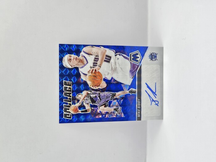 2023-24 Panini Mosaic Basketball Mike Bibby ''Collage'' Autograph Blue /49 NO.CM-BIB