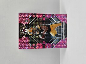 2023 Panini Mosaic Football Jayden Reed Pink Camo Rookie No.333