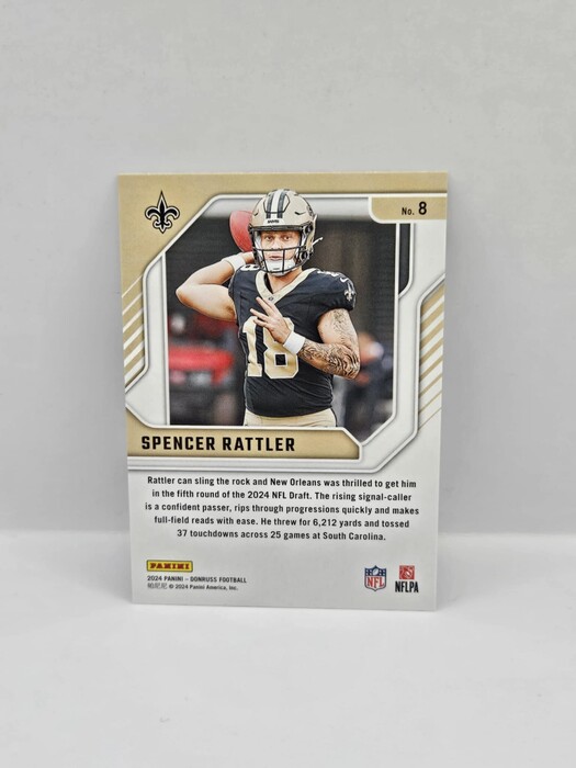 2024 Panini Donruss Football  Spencer Rattler ''Elite Series'' Rookie No.8