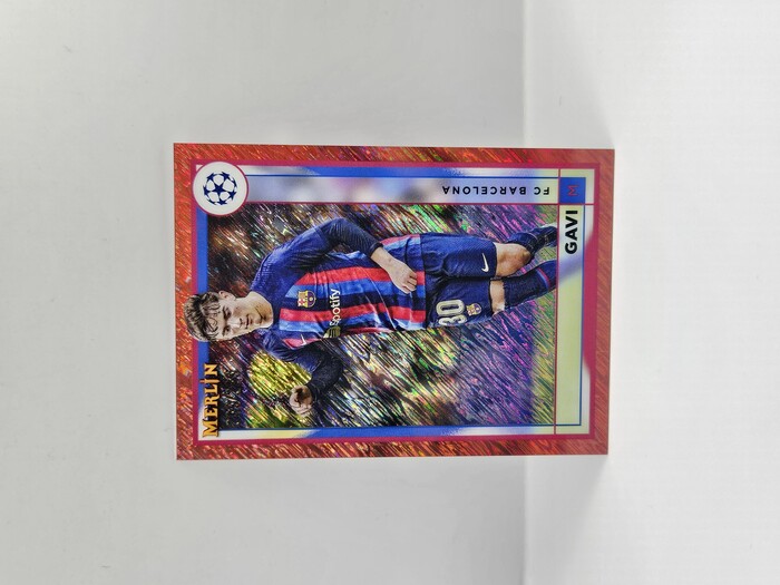 2024 Topps Merlin Gavi Rose Gold Shimmer Refractor /299 No.48