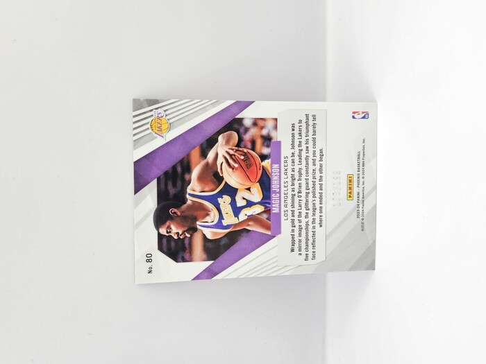2023-24 Panini Phoenix Basketball Magic Johnson red /199 No.80