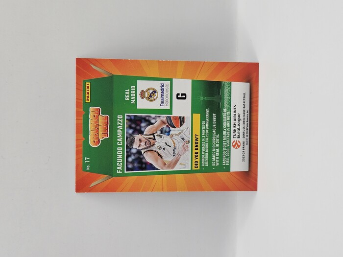 2023-24 Panini euroleague donruss Facundo Campazzo ''Crunch Time'' No.17