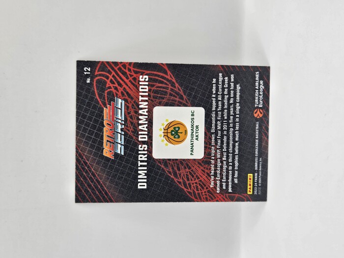2023-24 Panini euroleague donruss Dimitris Diamantidis ''Retro Series'' No.12